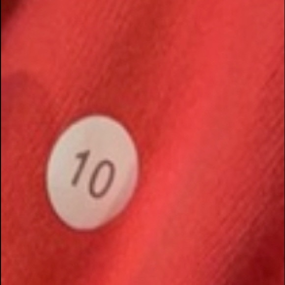 Lululemon zip up orange pink tangerine jacket size 10 - Picture 4 of 5